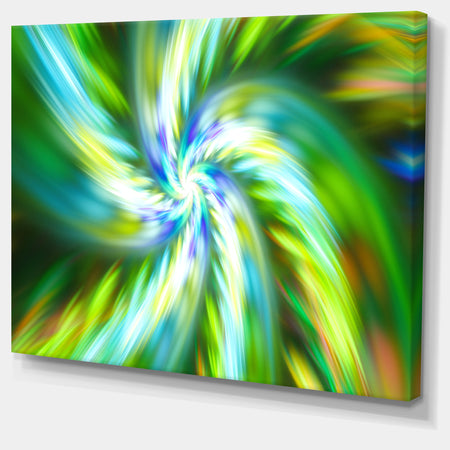 Beautiful Green Flower Petals - Extra Large Floral Canvas Art Print