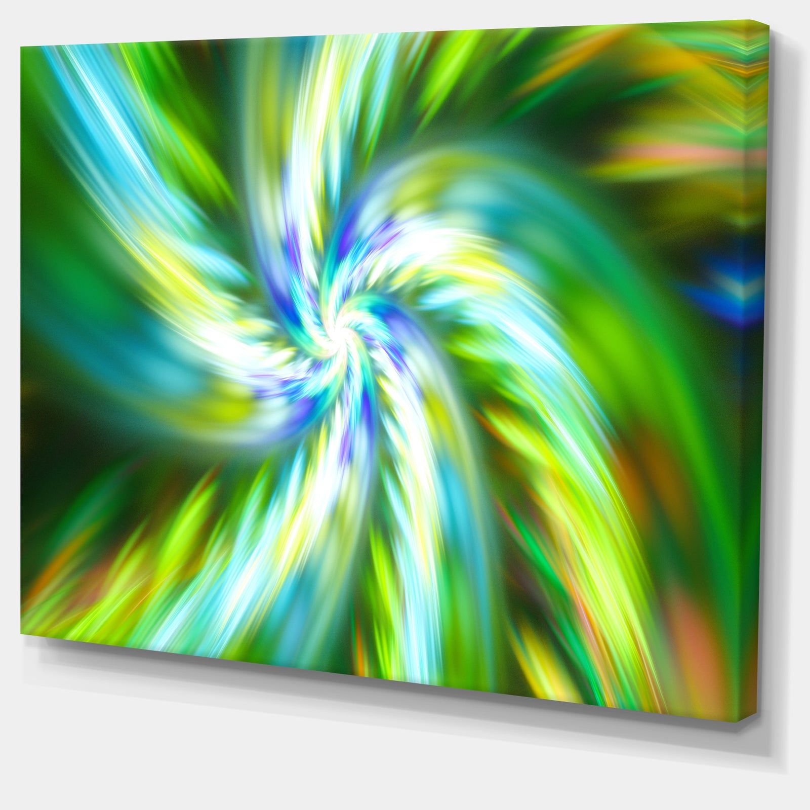 Beautiful Green Flower Petals - Extra Large Floral Canvas Art Print