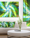 Beautiful Green Flower Petals - Extra Large Floral Canvas Art Print