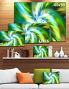 Beautiful Green Flower Petals - Extra Large Floral Canvas Art Print