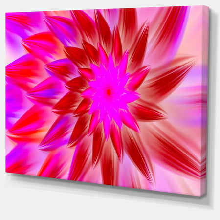 Beautiful Pink Flower Petals - Extra Large Floral Canvas Art Print