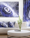 Beautiful Blue Flying Saucer - Extra Large Floral Canvas Art Print