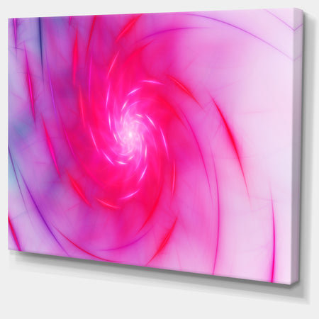 Beautiful Fractal Pink Whirlpool - Extra Large Floral Canvas Art Print