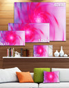 Beautiful Fractal Pink Whirlpool - Extra Large Floral Canvas Art Print