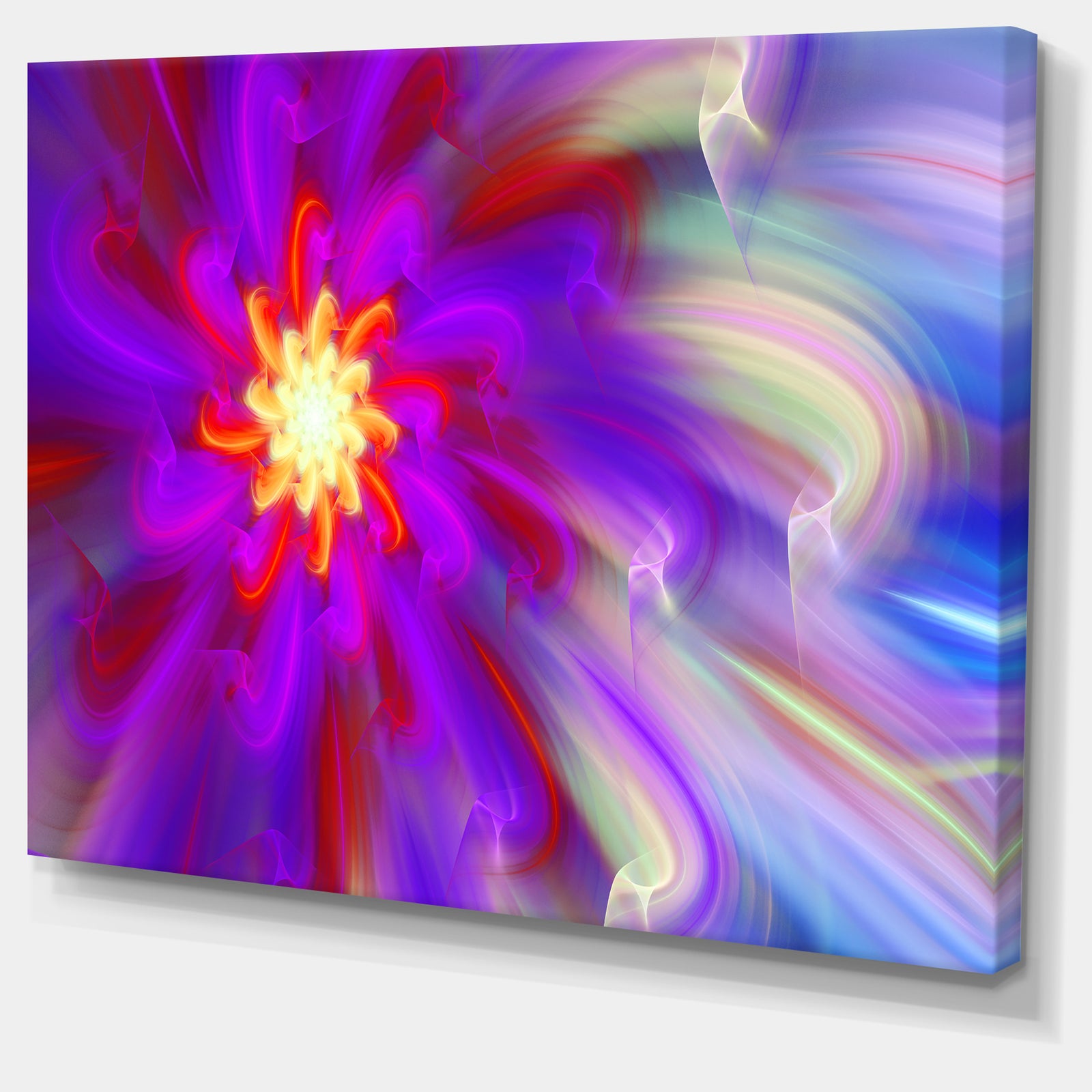 Beautiful Purple Flower Petals - Extra Large Floral Canvas Art Print