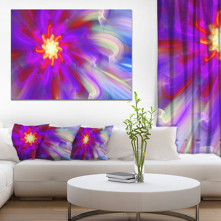 Beautiful Purple Flower Petals - Extra Large Floral Canvas Art Print