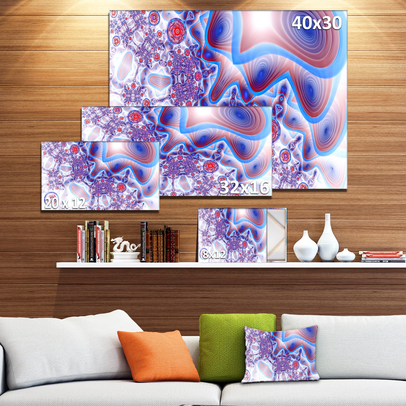 Beautiful Extraterrestrial Life Cells - Extra Large Floral Canvas Art Print