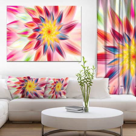 Pink Dancing Flower Petals - Extra Large Floral Canvas Art Print