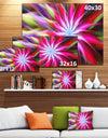 Pink Flower Dance Bright Spiral - Extra Large Floral Canvas Art Print