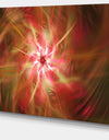 Rotating Brown Bright Fireworks - Extra Large Floral Canvas Art Print