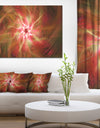 Rotating Brown Bright Fireworks - Extra Large Floral Canvas Art Print