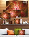 Rotating Brown Bright Fireworks - Extra Large Floral Canvas Art Print