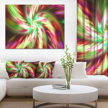 Exotic Multi-Color Flower Petal Dance - Extra Large Floral Canvas Art Print