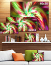 Exotic Multi-Color Flower Petal Dance - Extra Large Floral Canvas Art Print