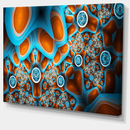 Brown Extraterrestrial Life Forms - Extra Large Floral Canvas Art Print