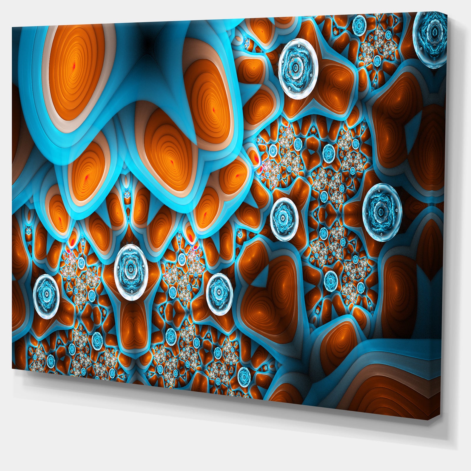 Brown Extraterrestrial Life Forms - Extra Large Floral Canvas Art Print