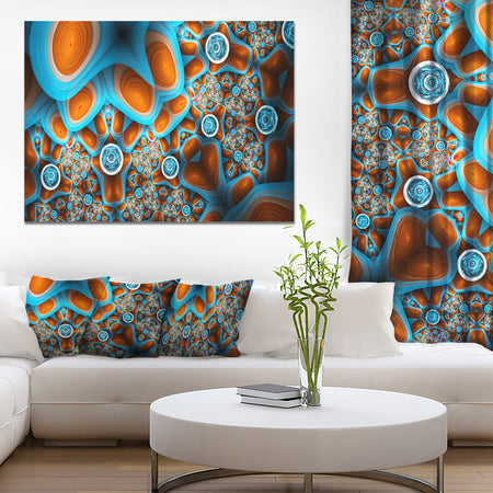 Brown Extraterrestrial Life Forms - Extra Large Floral Canvas Art Print