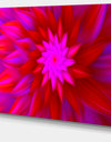 Dance of Bright Spiral Pink Flower - Extra Large Floral Canvas Art Print