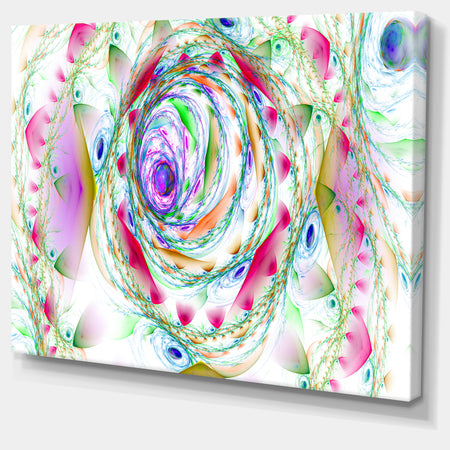 Multi-Color Exotic Flower Whirlpool - Extra Large Floral Canvas Art Print