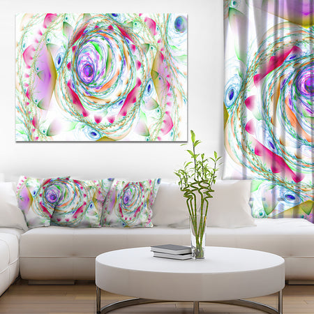Multi-Color Exotic Flower Whirlpool - Extra Large Floral Canvas Art Print
