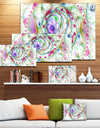 Multi-Color Exotic Flower Whirlpool - Extra Large Floral Canvas Art Print