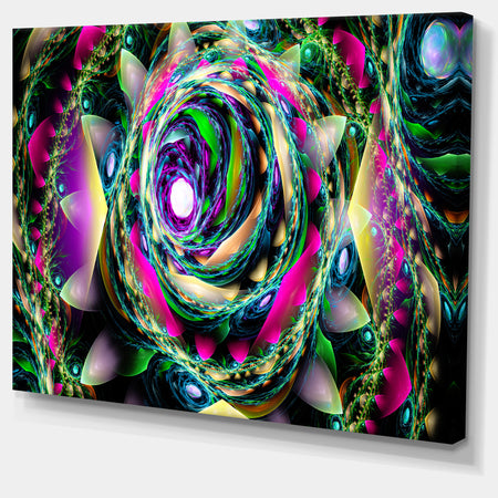 Colorful Exotic Whirlpool Flower - Extra Large Floral Canvas Art Print