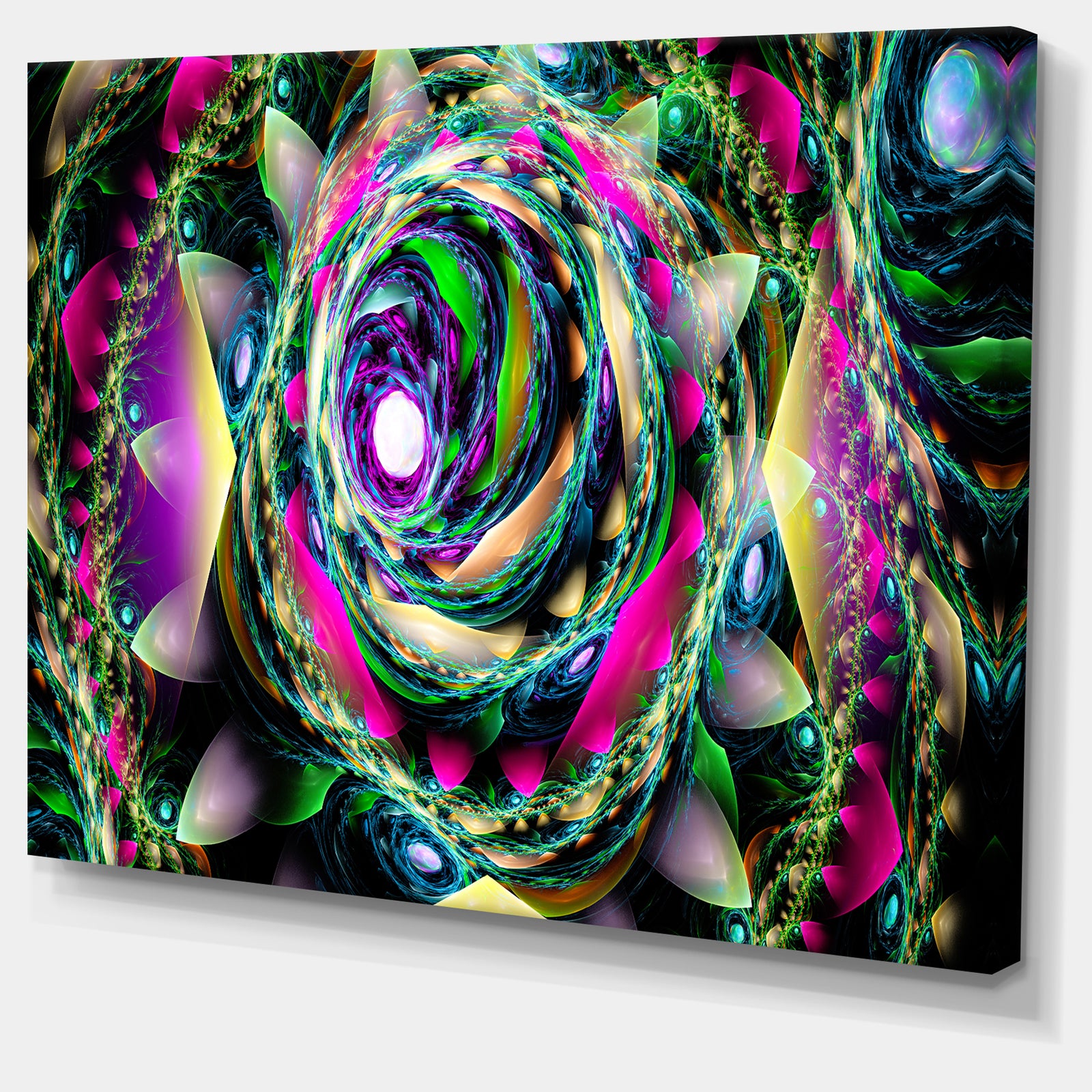 Colorful Exotic Whirlpool Flower - Extra Large Floral Canvas Art Print