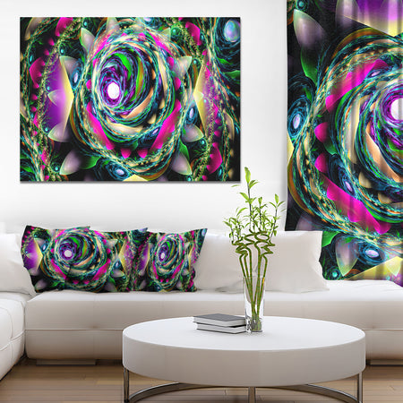 Colorful Exotic Whirlpool Flower - Extra Large Floral Canvas Art Print
