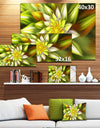 Huge Yellow Fractal Flower - Extra Large Floral Canvas Art Print