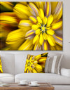 Massive Yellow Fractal Flower - Extra Large Floral Canvas Art Print