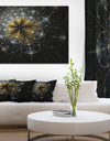 Large Mystic Golden Fractal Flower - Extra Large Floral Canvas Art Print