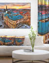 Colorful City Landscape - Extra Large Cityscape Wall Art