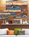 Colorful City Landscape - Extra Large Cityscape Wall Art