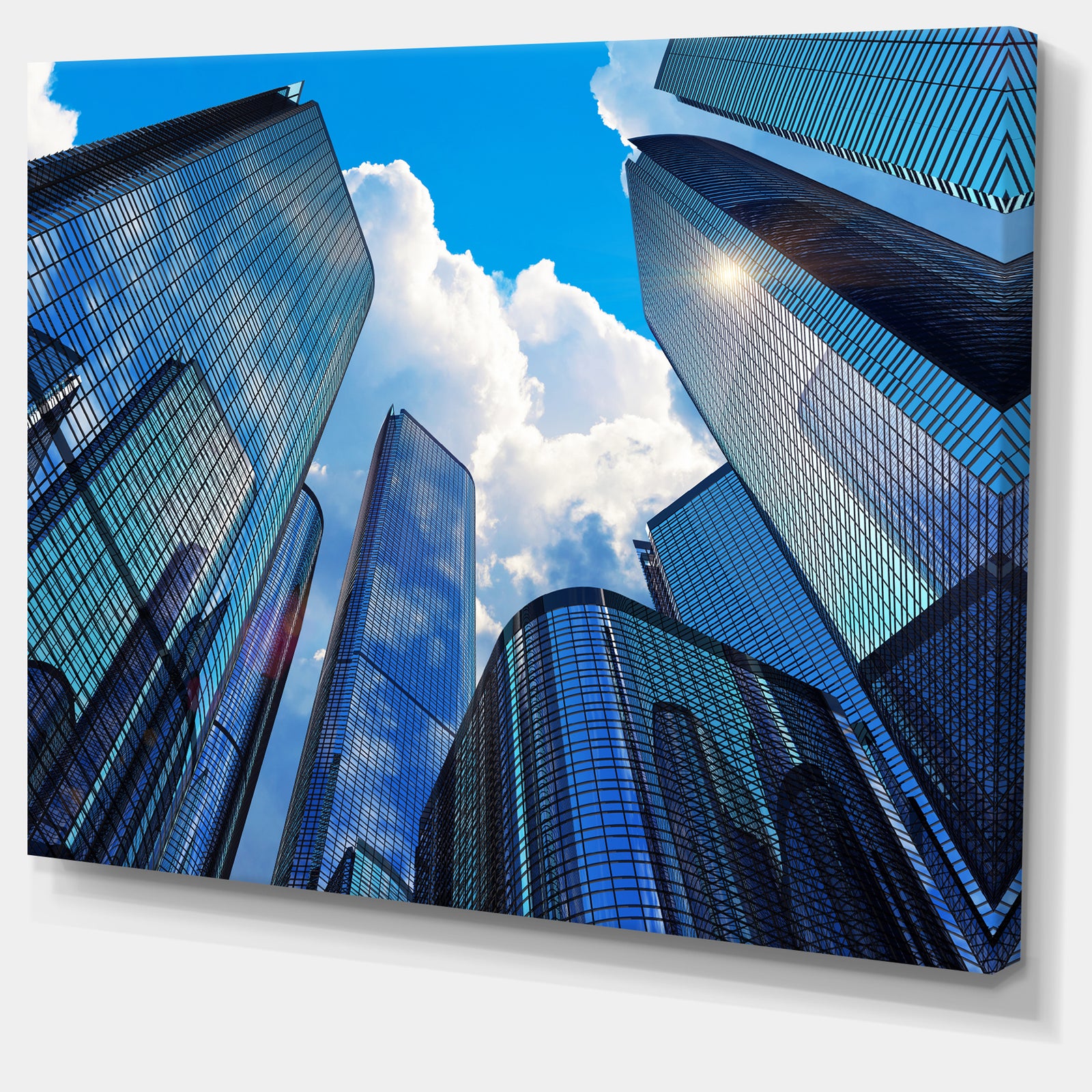 Elevated Business Buildings - Extra Large Cityscape Wall Art