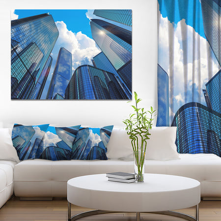 Elevated Business Buildings - Extra Large Cityscape Wall Art