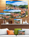 City Aerial View Panorama - Modern Cityscape Wall Art