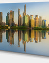 Shanghai Huangpu River at Sunset - Modern Cityscape Wall Art