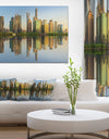 Shanghai Huangpu River at Sunset - Modern Cityscape Wall Art