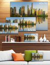 Shanghai Huangpu River at Sunset - Modern Cityscape Wall Art