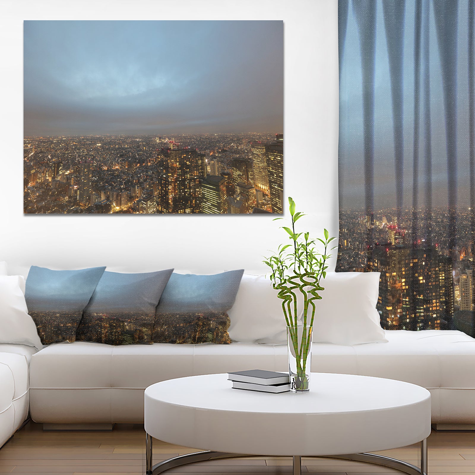 Shinjuku District View Point - Modern Cityscape Wall Art