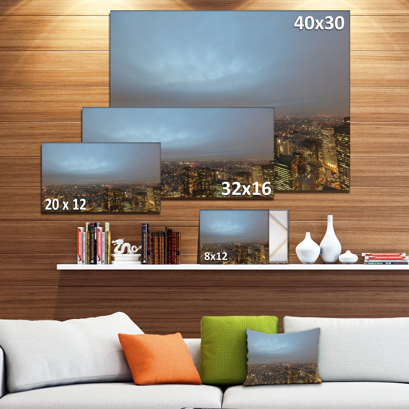 Shinjuku District View Point - Modern Cityscape Wall Art