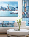 Hong Kong City at Night - Modern Cityscape Wall Art