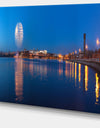 Embankment of City Panorama - Modern Cityscape Wall Art