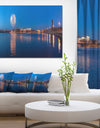 Embankment of City Panorama - Modern Cityscape Wall Art