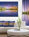 Singapore Skyline and Blue Sky - Cityscape Canvas Wall Art