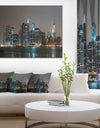 Evening New York Panorama - Cityscape Canvas Wall Art