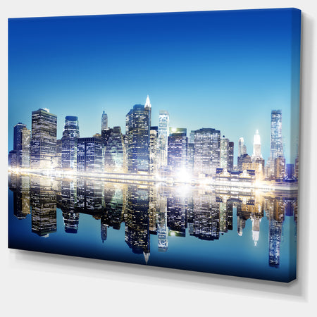 Skyscraper on New York City - Cityscape Canvas Wall Art