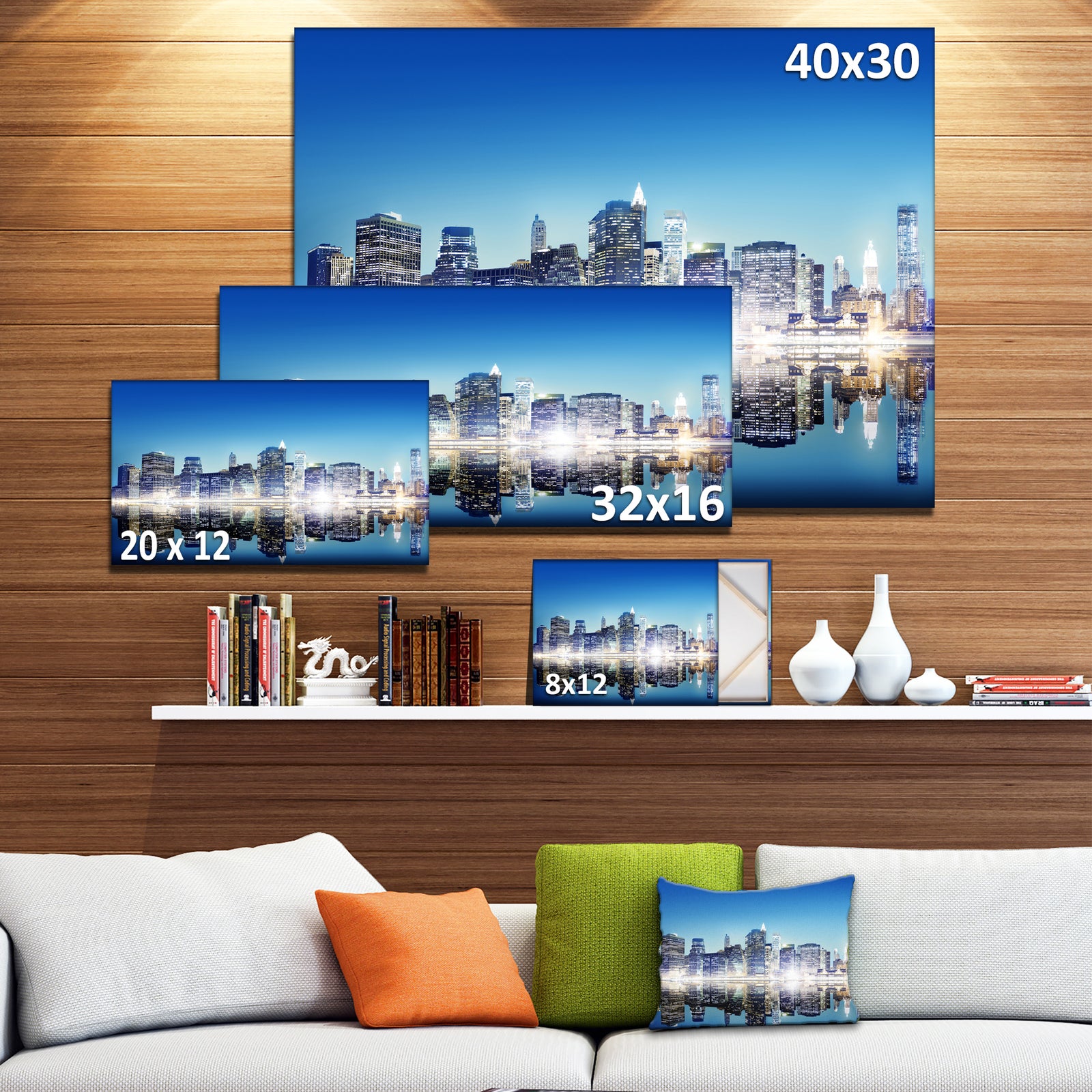 Skyscraper on New York City - Cityscape Canvas Wall Art