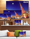 Burj Khalifa Night Landscape - Cityscape Wall Art on Canvas