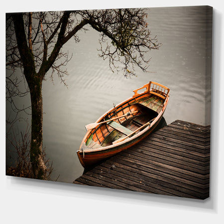 Little Rowing Boat Ferry - Boat Wall Artwork on Canvas